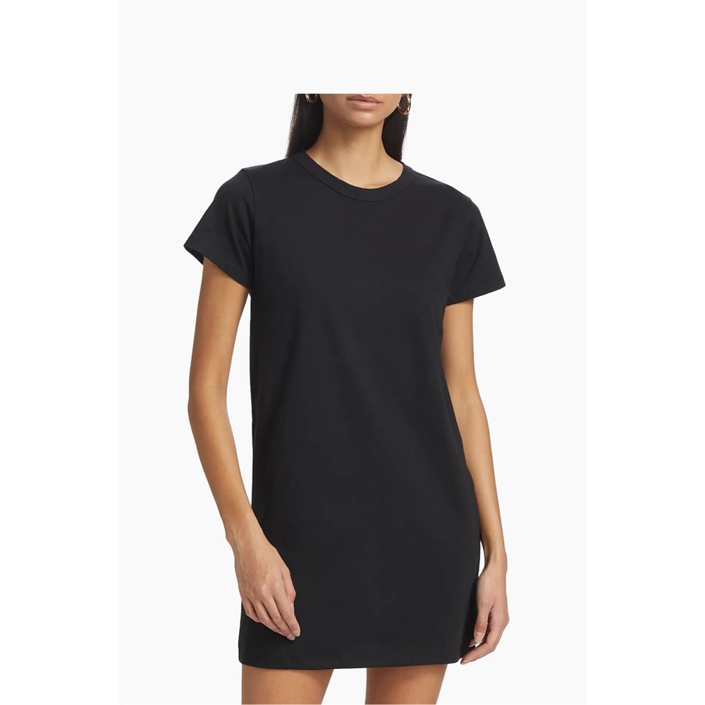 LESET Margot Black T-Shirt Dress